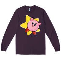 Plum Kirby's Adventure Long Sleeve Tee - artisFamous