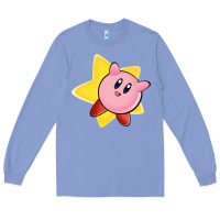 Colony Blue Kirby's Adventure Long Sleeve Tee - artisFamous