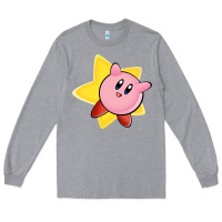 Heather Grey Kirby's Adventure Long Sleeve Tee - artisFamous