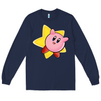 Navy Kirby's Adventure Long Sleeve Tee - artisFamous