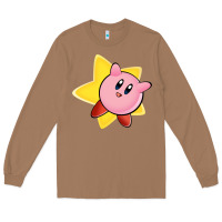 Toasted Coconut Kirby's Adventure Long Sleeve Tee - artisFamous
