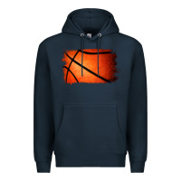 Navy basketball brushstroke Premium Hoodie - Jasminsmagicworld