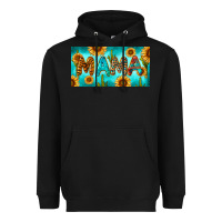 Black western mama with sunflowers and cactus Heavyweight Hoodie - RanaPortraitStore
