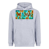 Heather Grey western mama with sunflowers and cactus Heavyweight Hoodie - RanaPortraitStore