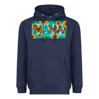 Navy western mama with sunflowers and cactus Heavyweight Hoodie - RanaPortraitStore