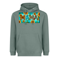 Sage western mama with sunflowers and cactus Heavyweight Hoodie - RanaPortraitStore