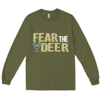 Army Green fear the deer Long Sleeve Tee - artisFamous