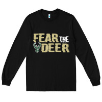 Black fear the deer Long Sleeve Tee - artisFamous