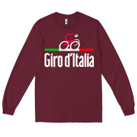 Burgundy giro d'italia Long Sleeve Tee - artisFamous