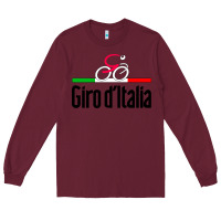 Burgundy giro d'italia Long Sleeve Tee - artisFamous
