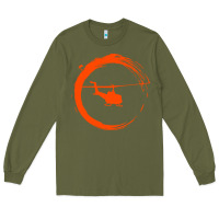Army Green helicopter Long Sleeve Tee - artisFamous
