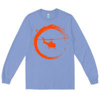 Colony Blue helicopter Long Sleeve Tee - artisFamous