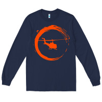 Navy helicopter Long Sleeve Tee - artisFamous