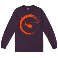 Plum helicopter Long Sleeve Tee - artisFamous