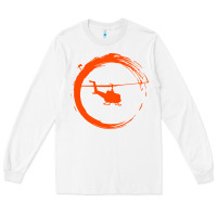 White helicopter Long Sleeve Tee - artisFamous