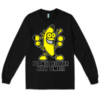 Black peanut butter jelly time banana Long Sleeve Tee - artisFamous