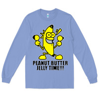 Colony Blue peanut butter jelly time banana Long Sleeve Tee - artisFamous