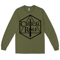 Army Green critical role Long Sleeve Tee - artisFamous