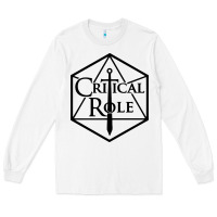 White critical role Long Sleeve Tee - artisFamous