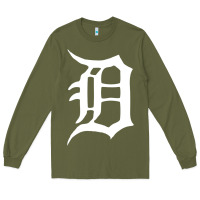 Army Green detroit Long Sleeve Tee - artisFamous