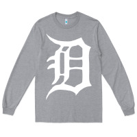 Heather Grey detroit Long Sleeve Tee - artisFamous