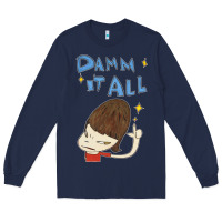 Navy Damm It All Long Sleeve Tee - artisFamous