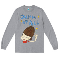 Heather Grey Damm It All Long Sleeve Tee - artisFamous