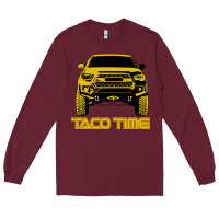 Burgundy taco time Long Sleeve Tee - artisFamous