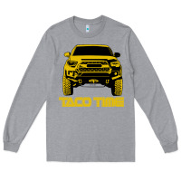 Heather Grey taco time Long Sleeve Tee - artisFamous