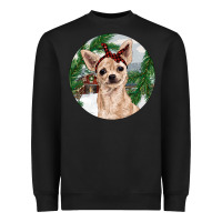 Black Chihuahua And Farm Heavyweight Sweatshirt - RanaPortraitStore