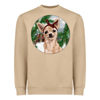 Mushroom Chihuahua And Farm Heavyweight Sweatshirt - RanaPortraitStore