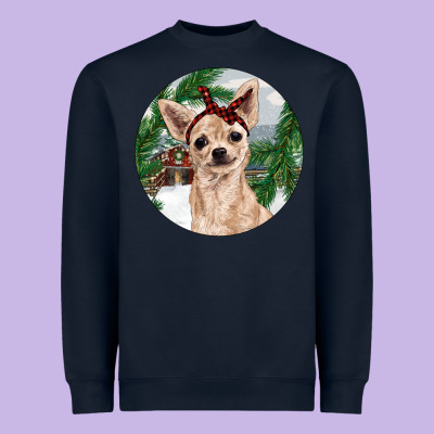 Chihuahua And Farm Heavyweight Sweatshirt Designed By Ranaportraitstore