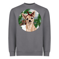 Storm Chihuahua And Farm Heavyweight Sweatshirt - RanaPortraitStore