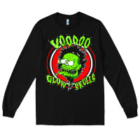 Black voodoo glow skulls Long Sleeve Tee - artisFamous