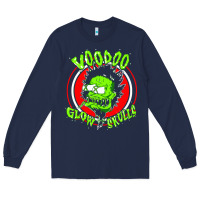 Navy voodoo glow skulls Long Sleeve Tee - artisFamous