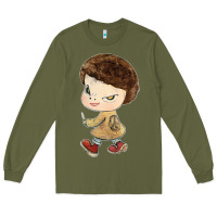 Army Green Little Yoshitomo Knives Long Sleeve Tee - artisFamous