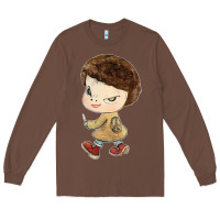Chestnut Little Yoshitomo Knives Long Sleeve Tee - artisFamous