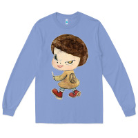 Colony Blue Little Yoshitomo Knives Long Sleeve Tee - artisFamous
