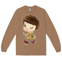 Toasted Coconut Little Yoshitomo Knives Long Sleeve Tee - artisFamous