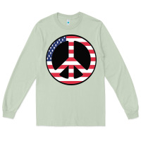 Matcha United states peace symbol Long Sleeve Tee - artisFamous