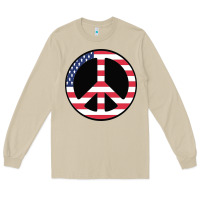 Mushroom United states peace symbol Long Sleeve Tee - artisFamous