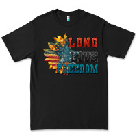 Black Long live freedom Premium Tee - FaDigitalArtStudio