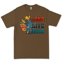 Cacao Long live freedom Premium Tee - FaDigitalArtStudio