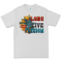 Dove Grey Long live freedom Premium Tee - FaDigitalArtStudio
