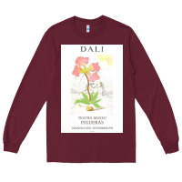 Burgundy DALI teatro museo figueras Long Sleeve Tee - artisFamous