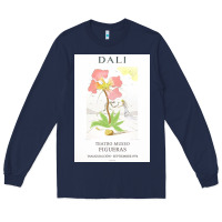 Navy DALI teatro museo figueras Long Sleeve Tee - artisFamous