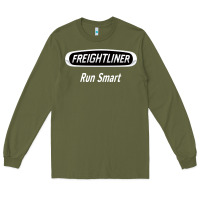 Army Green freightliner run smart Long Sleeve Tee - artisFamous