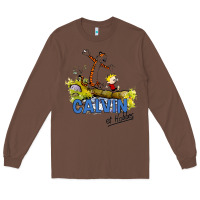 Chestnut calvin hobbes Long Sleeve Tee - artisFamous