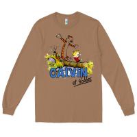 Toasted Coconut calvin hobbes Long Sleeve Tee - artisFamous