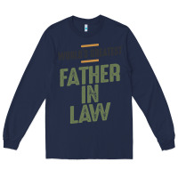 Navy World's Greatest Father-In-Law - Dad and Grandpa Long Sleeve Tee - artisFamous